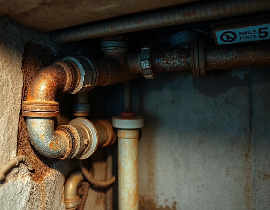 Pipe replacement — before